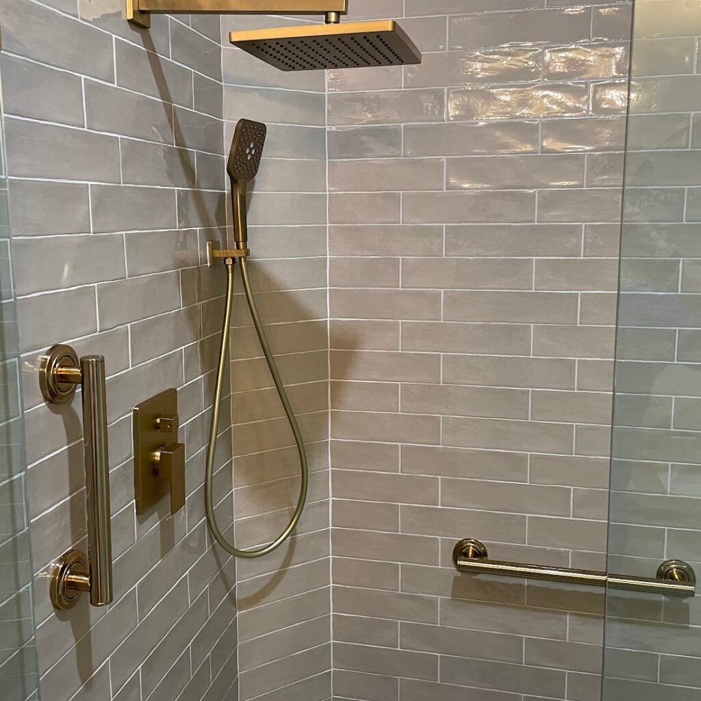Shower grab bars