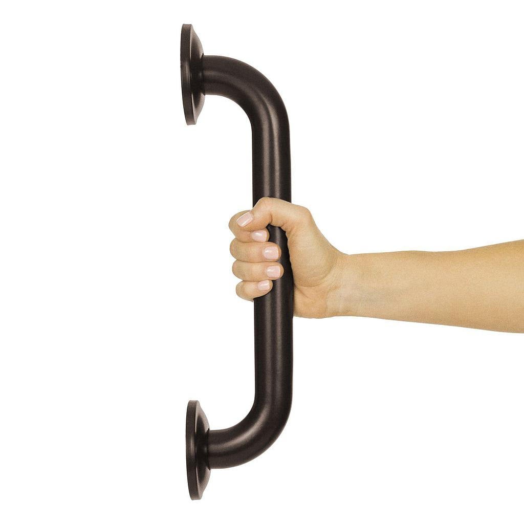 Decorative bronze grab bar